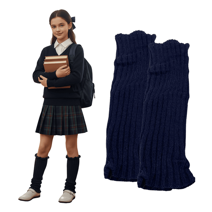 Polainas Calentadores Variados Color Niña Escolar 1