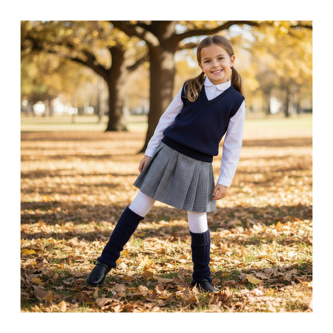 Polainas Calentadores Variados Color Niña Escolar 6