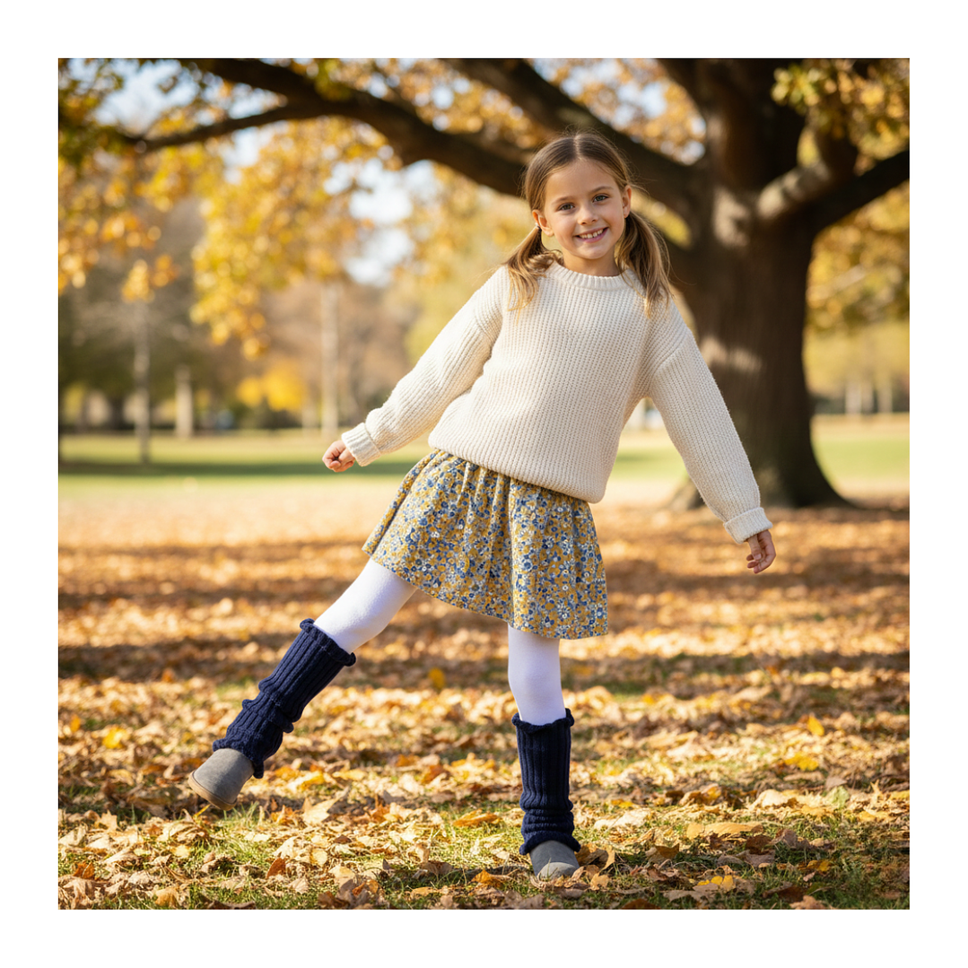 Polainas Calentadores Variados Color Niña Escolar 7