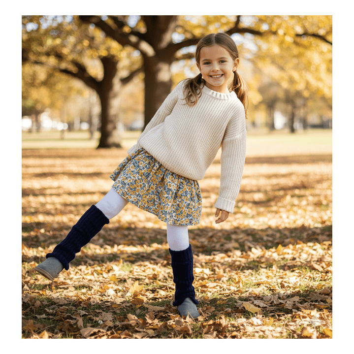 Pack 3 Polainas Clásicas Calentadores Escolares Niña Colores Variados 5