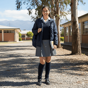 Polainas Clásicas Azul  Calentadores Juvenil Escolar 