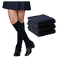 Pack 3 Polainas Calentadores Escolares Juvenil Azul Marino - Miniatura 2