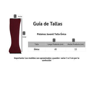 Polaina Calentadores Juvenil Mujer Colores Variados 