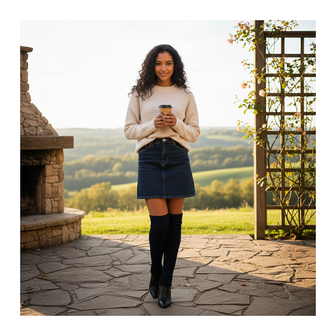 Polaina Calentadores Juvenil Mujer Colores Variados  12