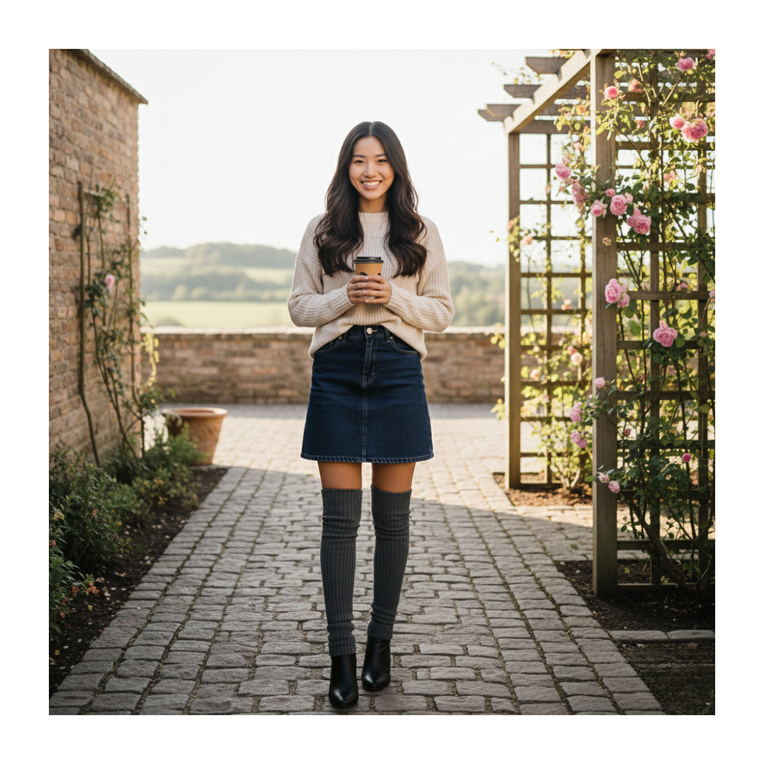 Polaina Calentadores Juvenil Mujer Colores Variados  18