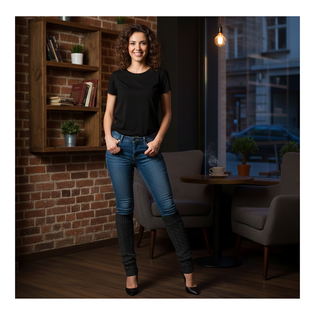 Polainas Calentadores Variados Colores Juveniles Mujer Elegante 8