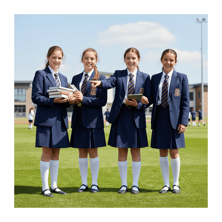 Falda Colegio Niña Juvenil Clásica – Confección Nacional – 3 Pliegues 13