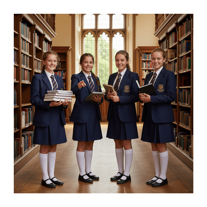 Falda Colegio Niña Juvenil Clásica – Confección Nacional – 3 Pliegues 16