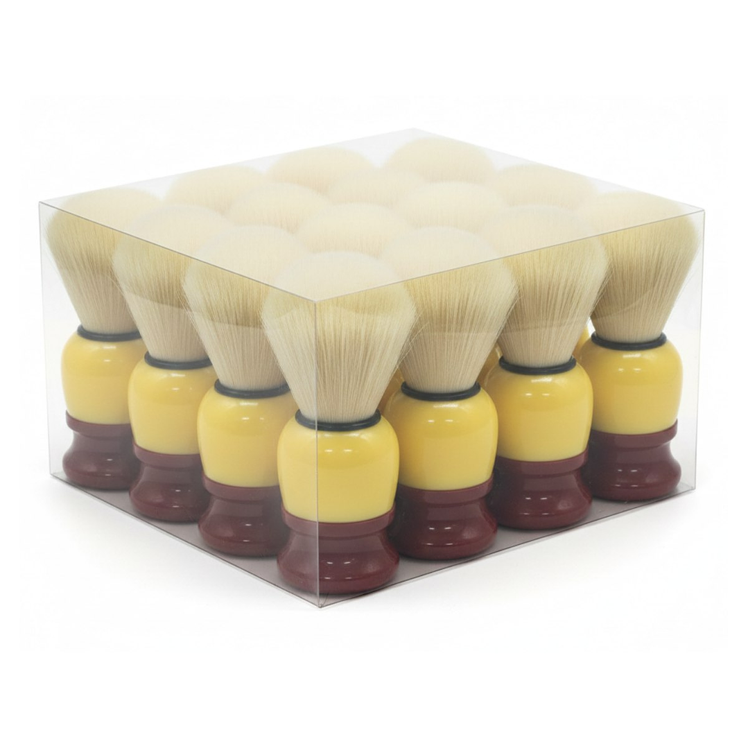 Pack 12 Brochas Hisopo de Madera para Barba – Ideal Peluquería y Barbería 5