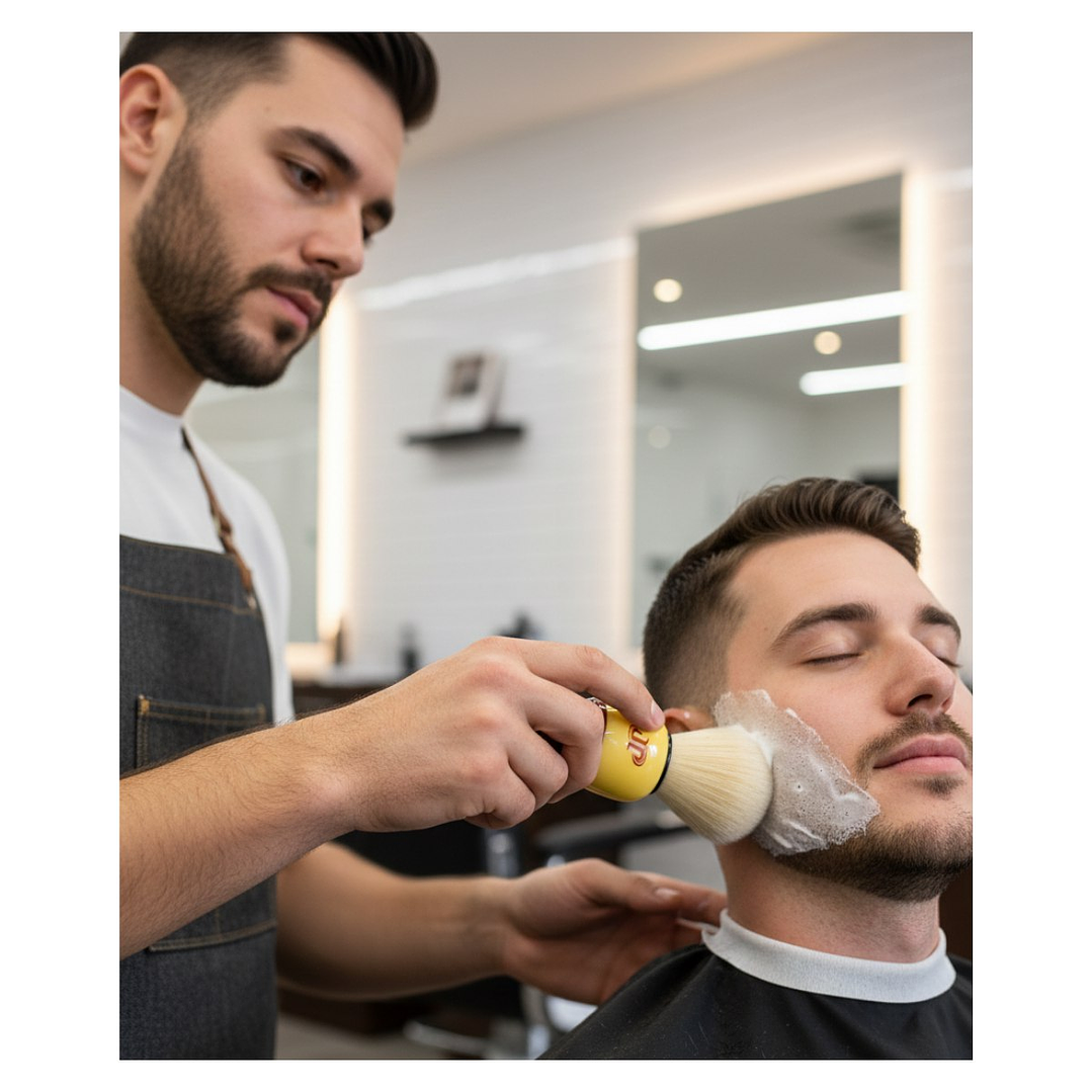 Pack 12 Brochas Hisopo de Madera para Barba – Ideal Peluquería y Barbería 6