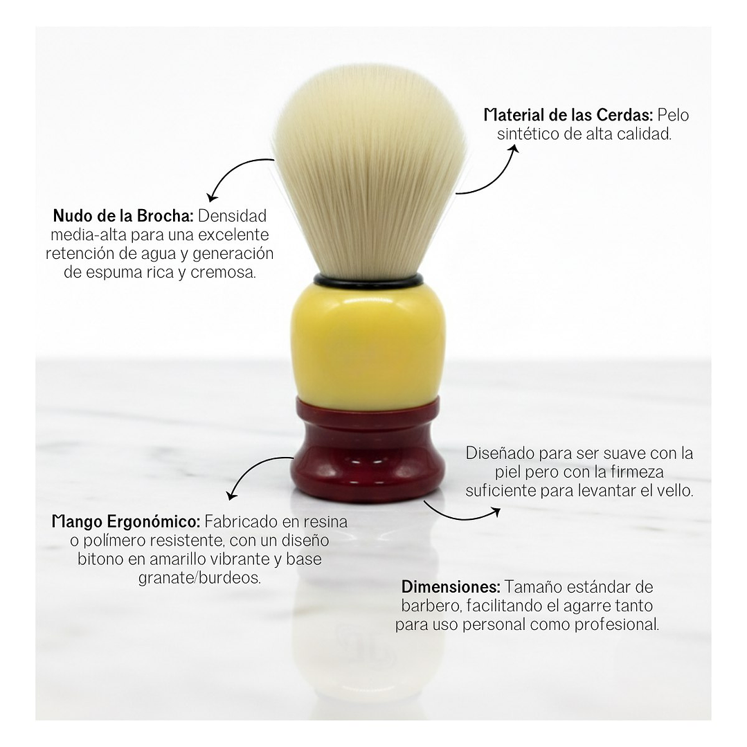 Pack 12 Brochas Hisopo de Madera para Barba – Ideal Peluquería y Barbería 7