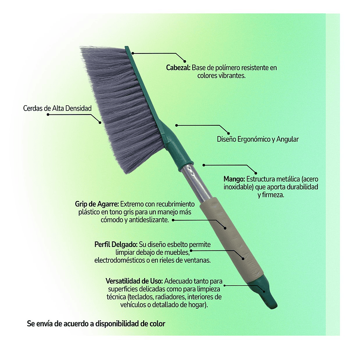 Cepillo De Mano Limpieza Auto Hogar para Aseo 2