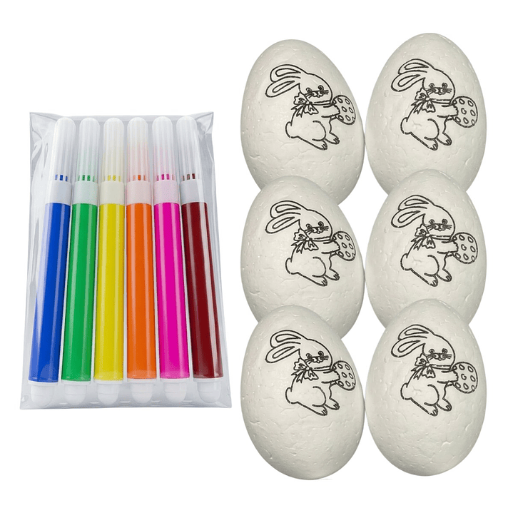 Set De 6 Huevos De Pascua Para Pintar Y Decorar 4