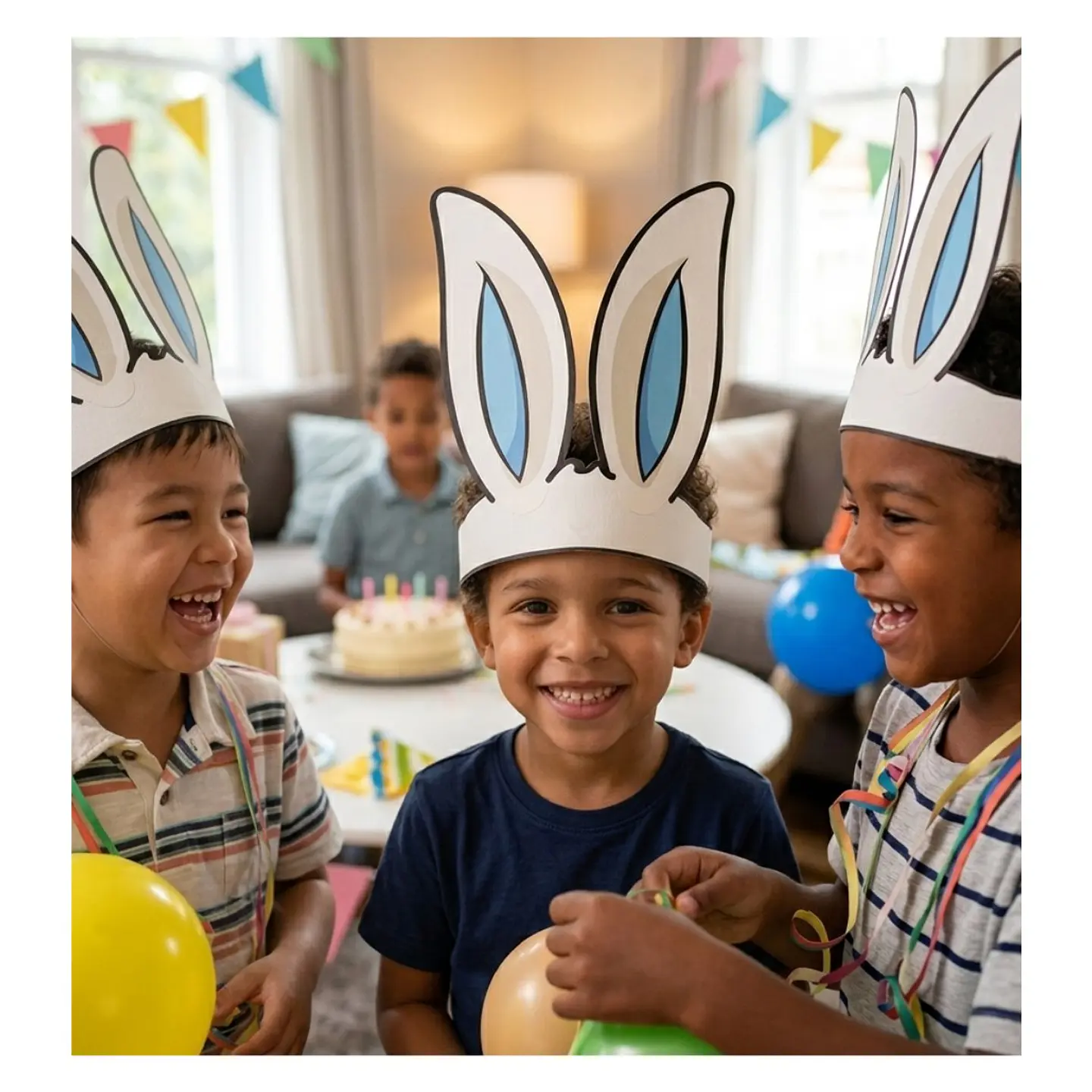 Pack 50 Orejas de Conejo Pascua – Cintillos Ajustables Rosado y Azul 8