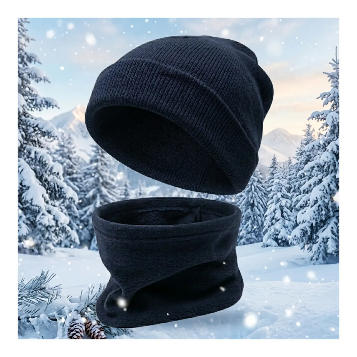 Set Invierno: Gorro Polar, Cuello Polar Suave Y Comodo  10