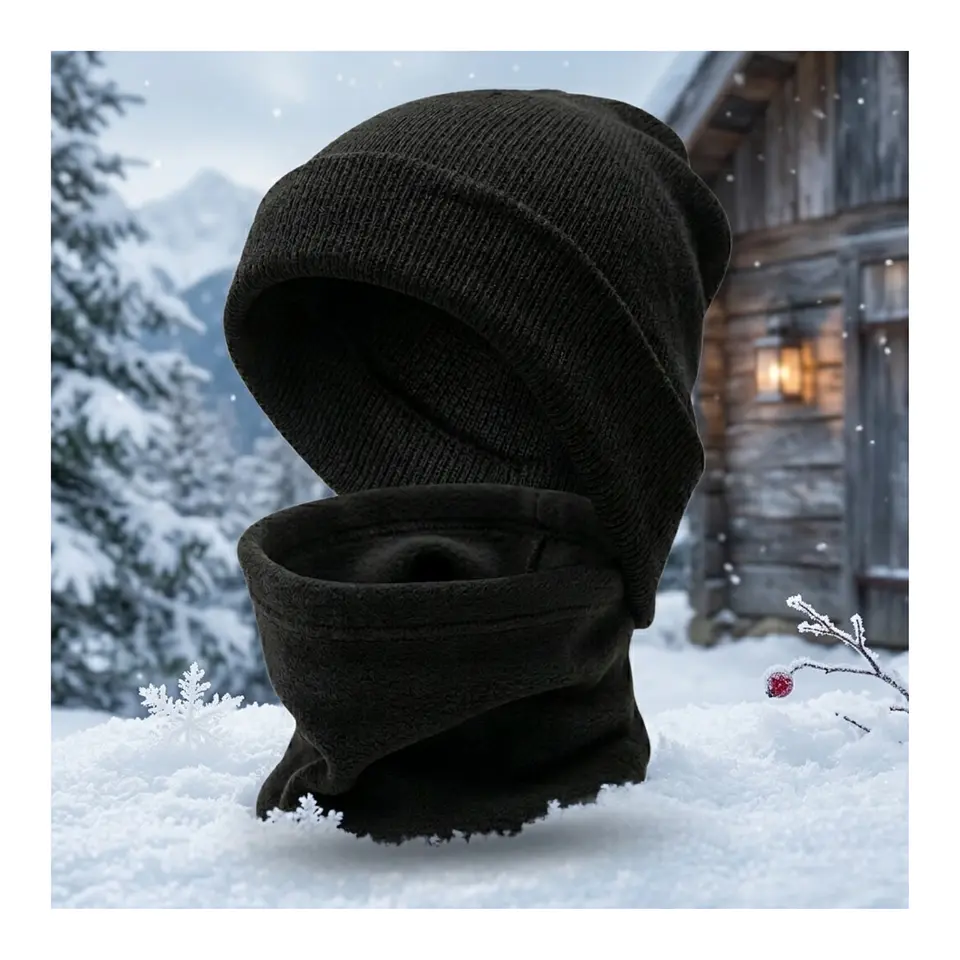 Set Invierno: Gorro Polar, Cuello Polar Suave Y Comodo  17