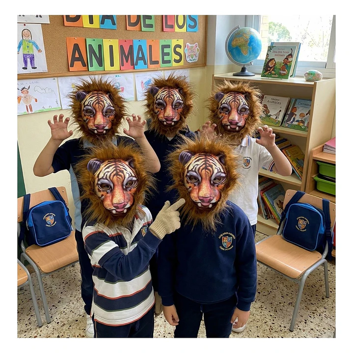 Máscara Animales Salvajes  Infantiles Celebraciones Fiestas 35