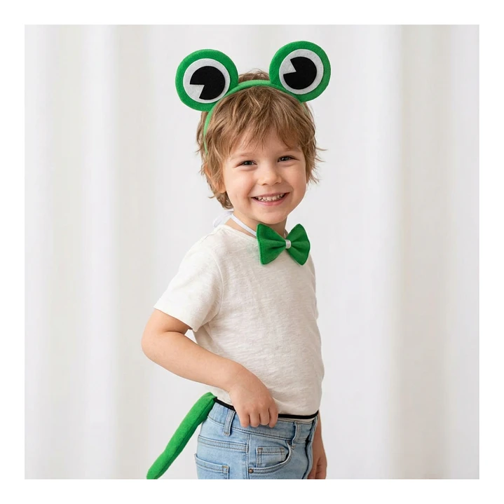 Set Disfraces Animales Infantil Orejas y Cola Diadema Varios Diseños 6