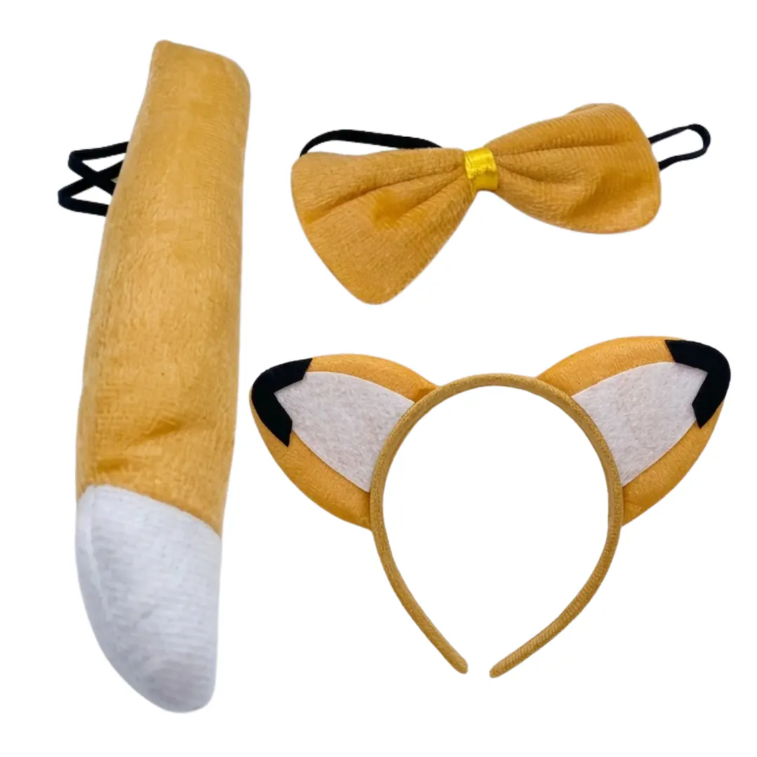 Set Disfraces Animales Infantil Orejas y Cola Diadema Varios Diseños 11
