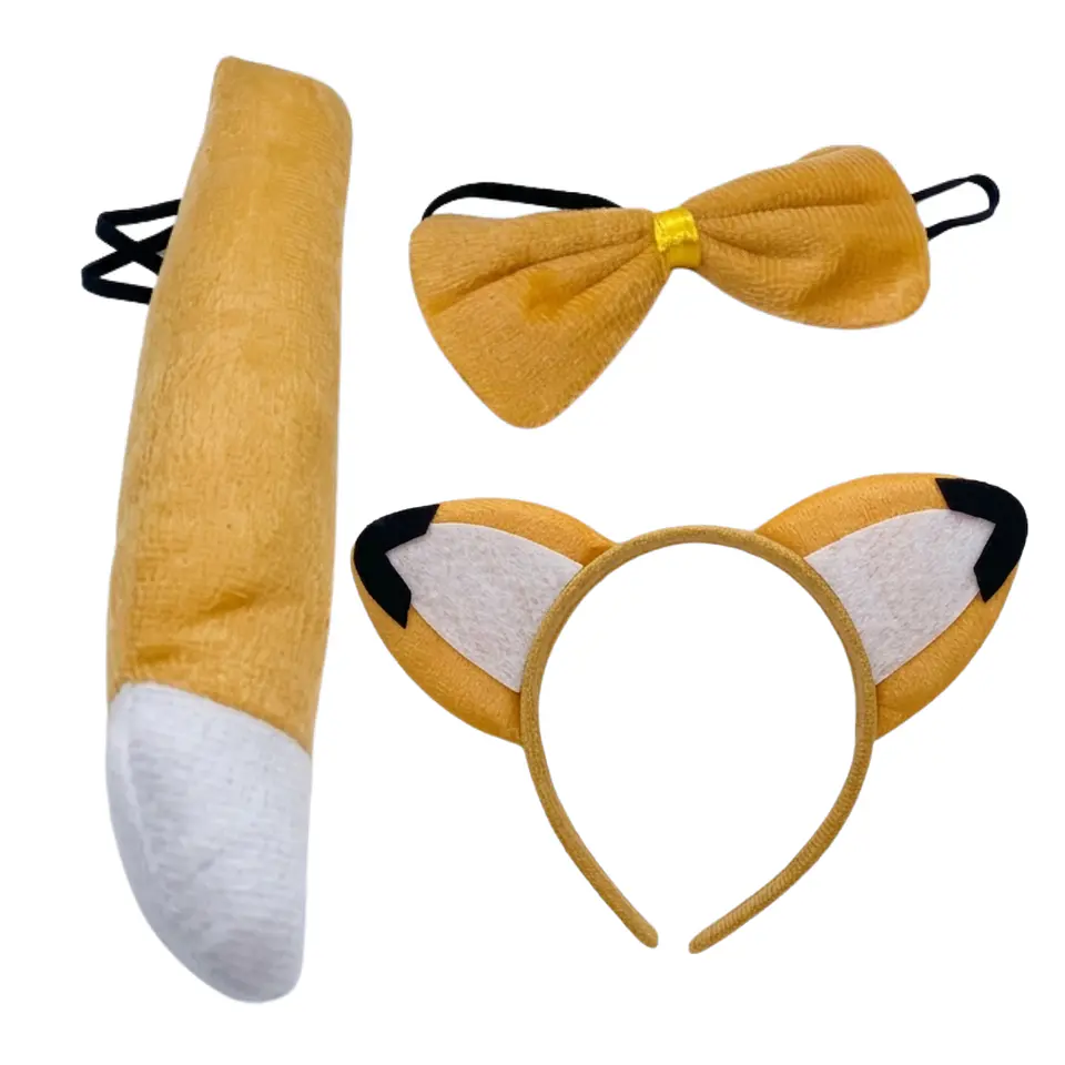 Set Disfraces Animales Infantil Orejas y Cola Diadema Varios Diseños 11