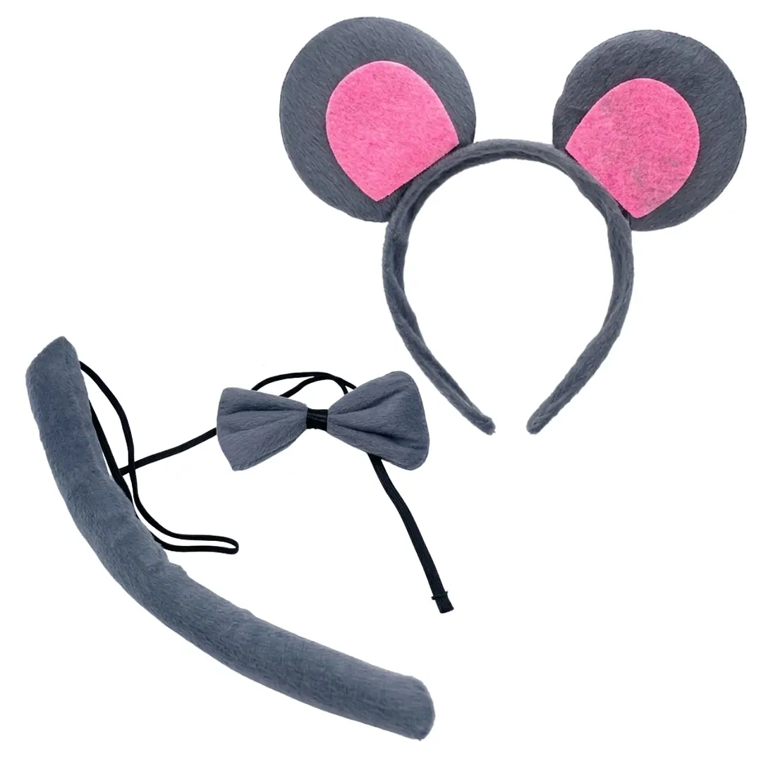 Set Disfraces Animales Infantil Orejas y Cola Diadema Varios Diseños 23