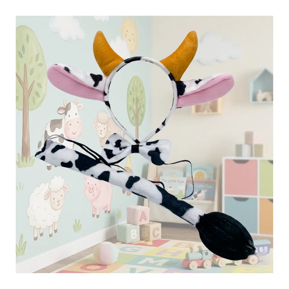 Set Disfraces Animales Infantil Orejas y Cola Diadema Varios Diseños 25