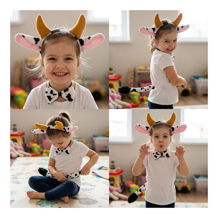 Set Disfraces Animales Infantil Orejas y Cola Diadema Varios Diseños 31