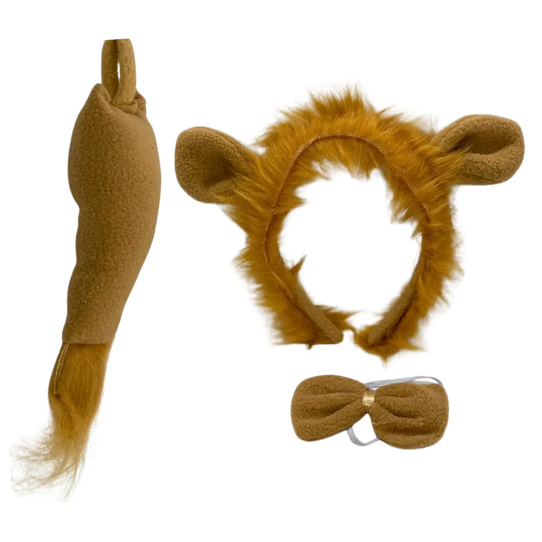Set Disfraces Animales Infantil Orejas y Cola Diadema Varios Diseños 36