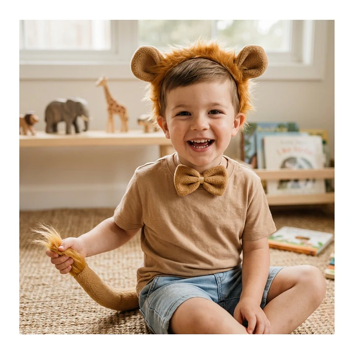 Set Disfraces Animales Infantil Orejas y Cola Diadema Varios Diseños 38