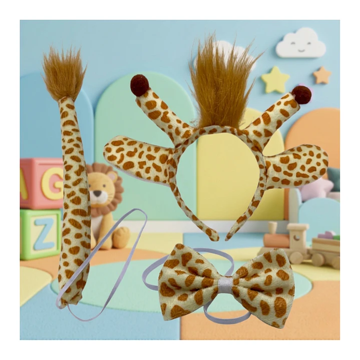 Set Disfraces Animales Infantil Orejas y Cola Diadema Varios Diseños 39