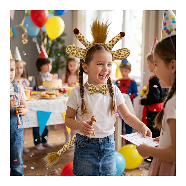 Set Disfraces Animales Infantil Orejas y Cola Diadema Varios Diseños 44