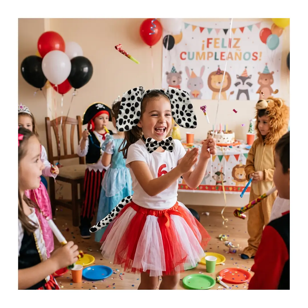 Set Disfraces Animales Infantil Orejas y Cola Diadema Varios Diseños 50