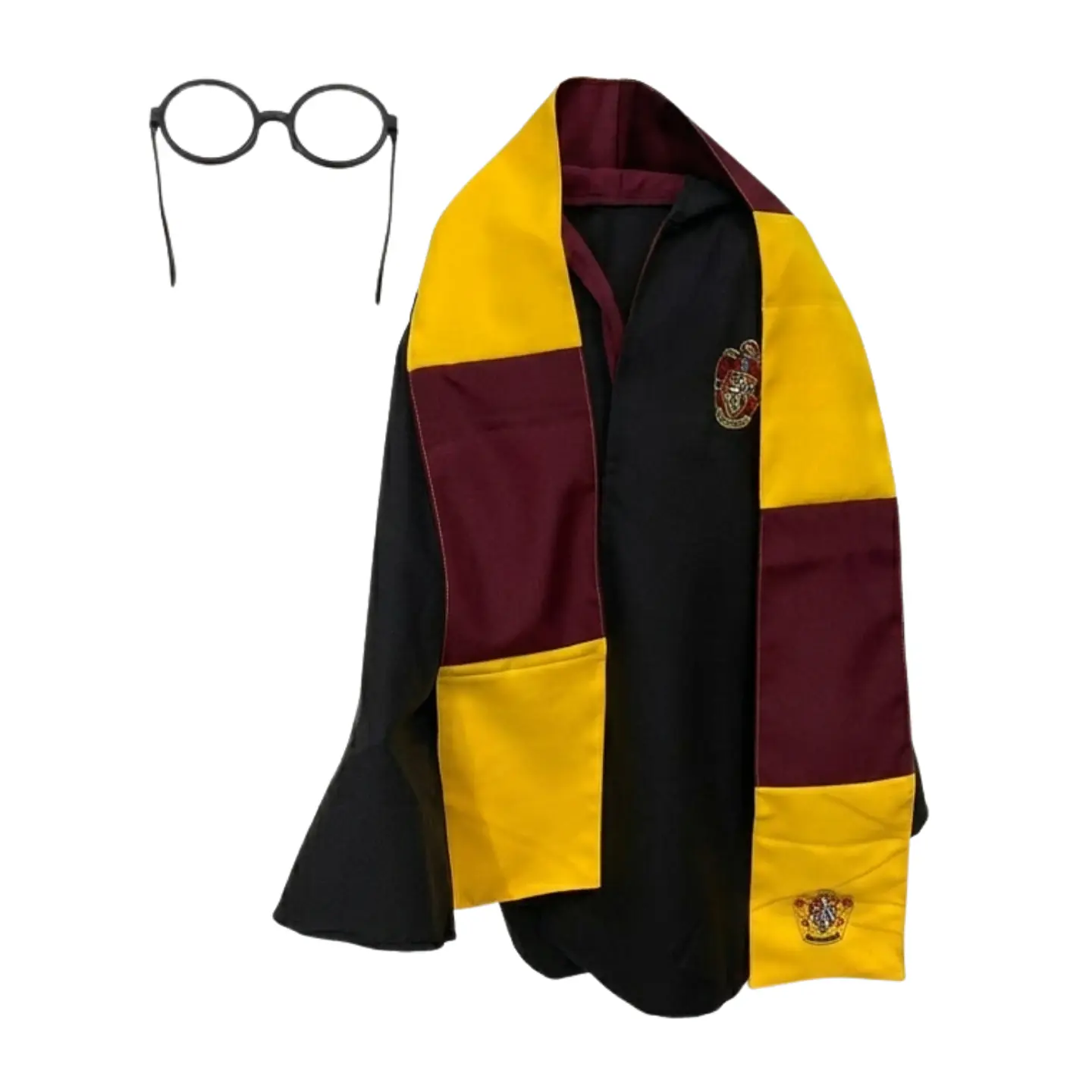 Disfraz Harry Potter Niño Capa Gryffindor Bufanda Lentes Set 3