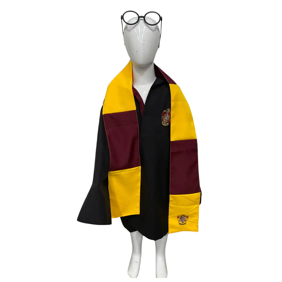 Disfraz Harry Potter Niño Capa Gryffindor Bufanda Lentes Set 4