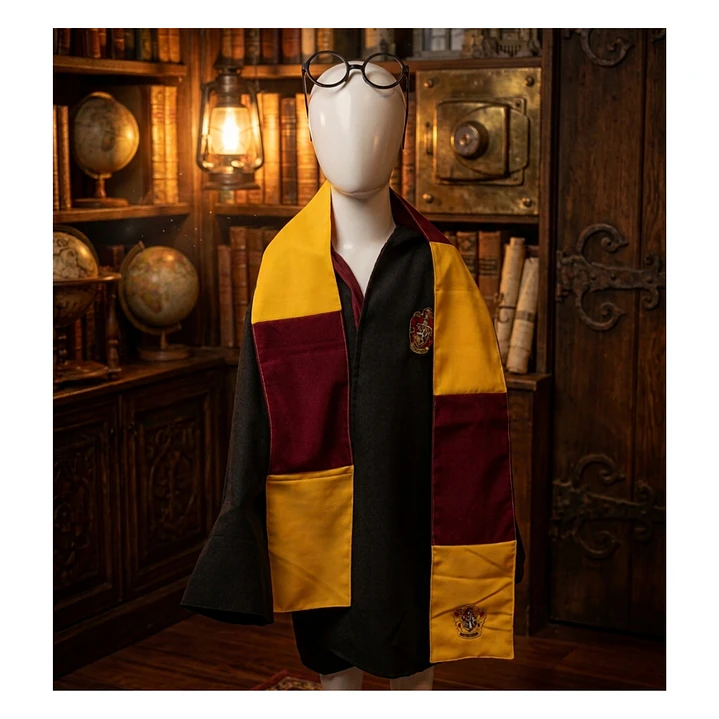 Disfraz Harry Potter Niño Capa Gryffindor Bufanda Lentes Set 11