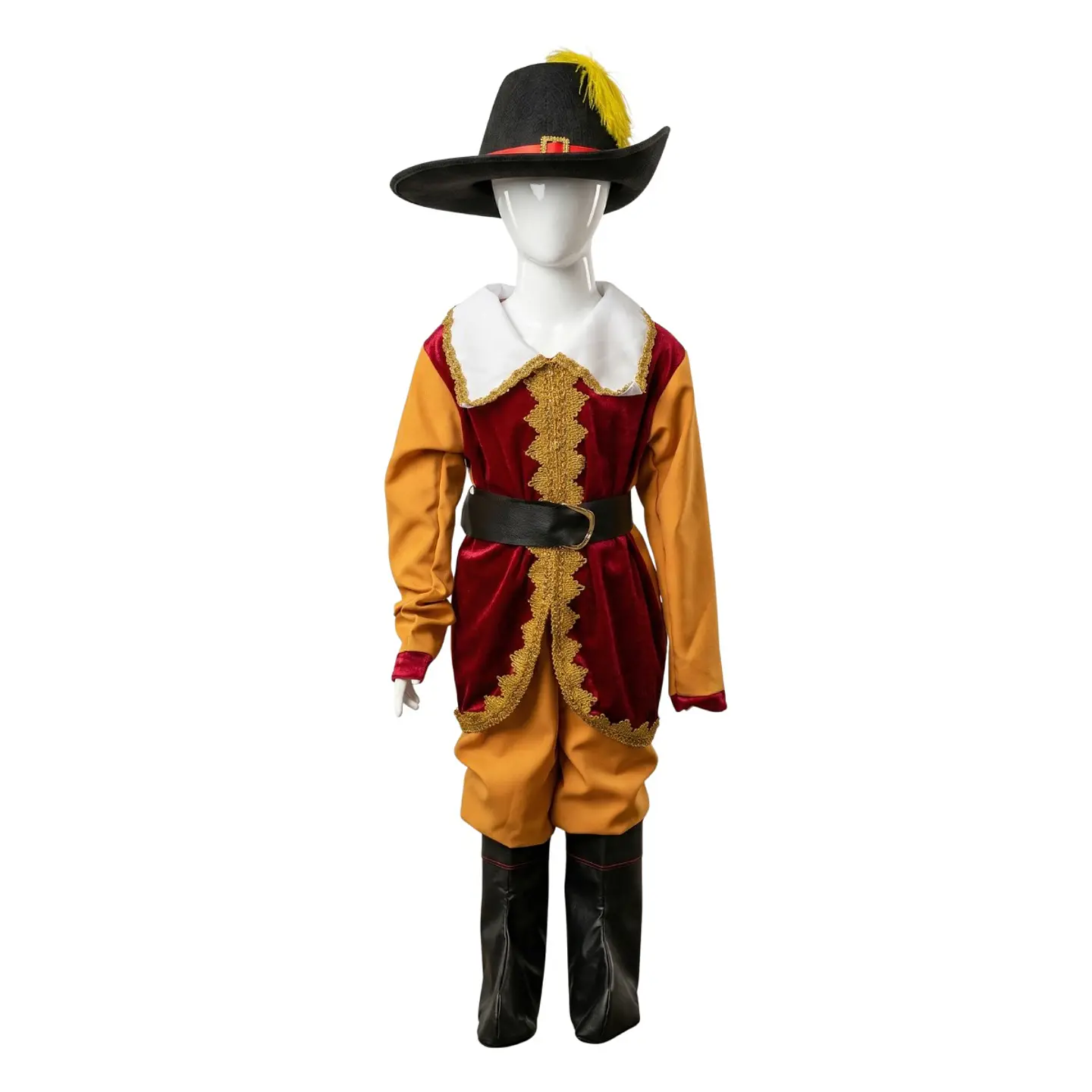 Disfraz Del Gato Con Botas Para Niños Con Capa Y Sombrero 8