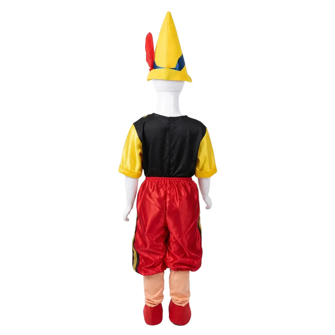 Disfraz De Pinocho Para Niños Completo - Incluye Gorro Y Nariz 5