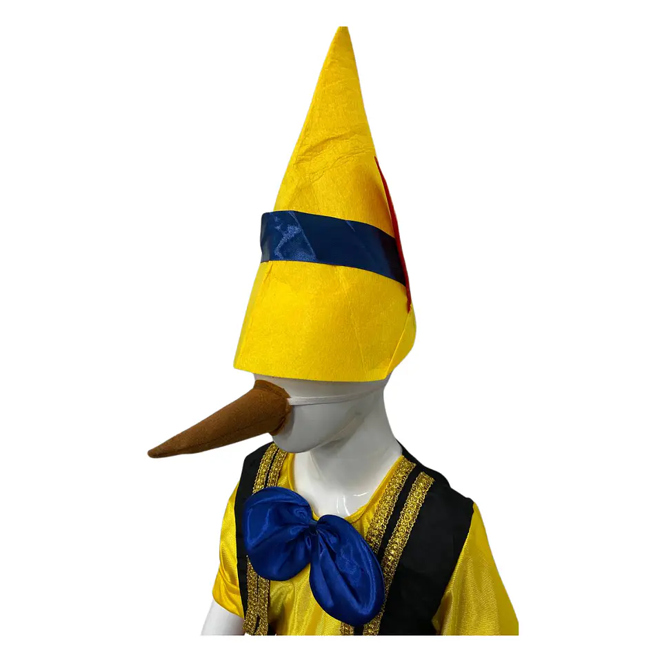 Disfraz De Pinocho Para Niños Completo - Incluye Gorro Y Nariz 7