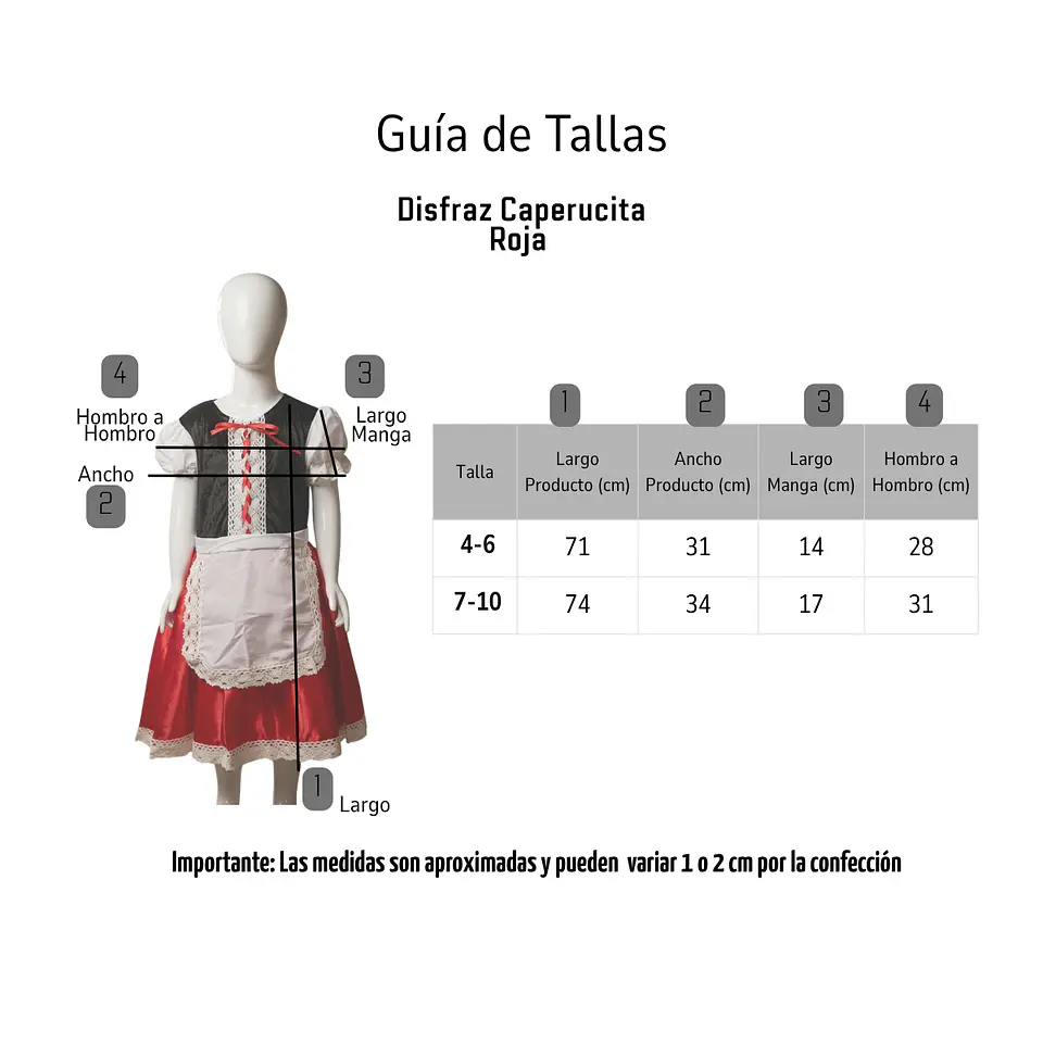 Traje De Caperucita Roja Con Encaje Y Capa Roja Brillante 2