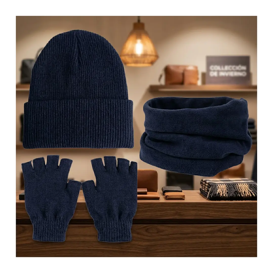Set Invierno: Gorro Polar, Cuello Polar Suave Y Comodo  14