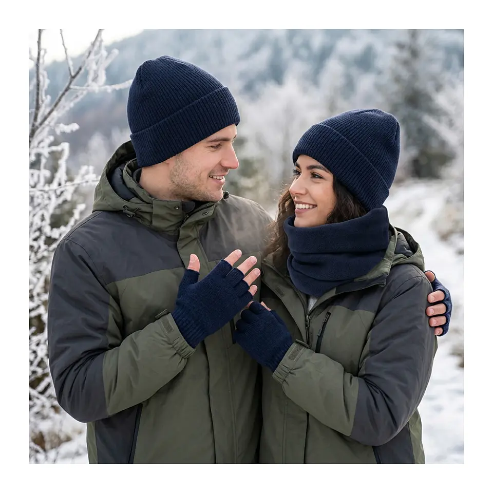 Set Invierno: Gorro Polar, Cuello Polar Suave Y Comodo  15