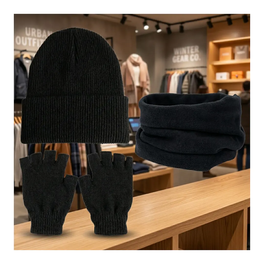 Set Invierno: Gorro Polar, Cuello Polar Suave Y Comodo  18