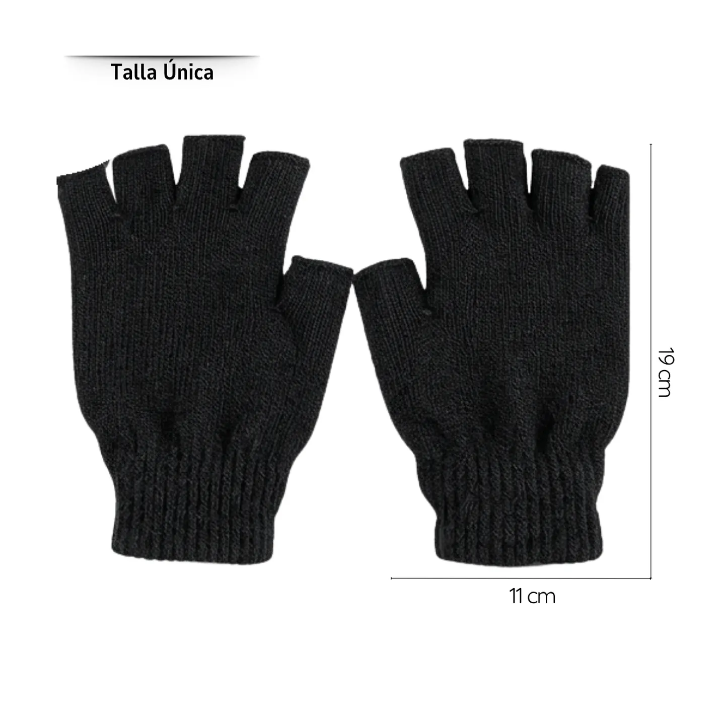 Gorro Beanie + Guantes De Lana Sin Dedos + Orejera Polar 4