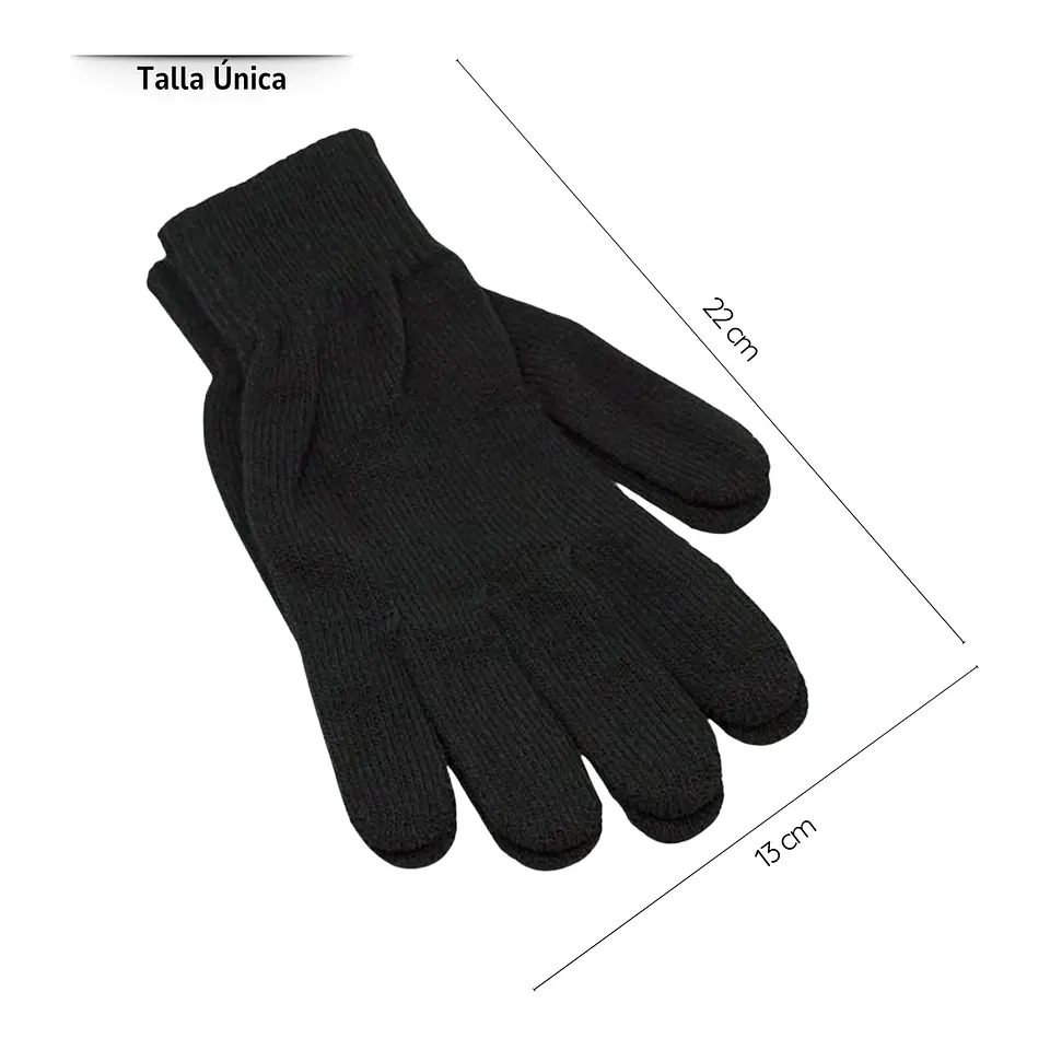 Set Invierno Gorro Beanie + Guantes De Lana + Orejera Polar 3