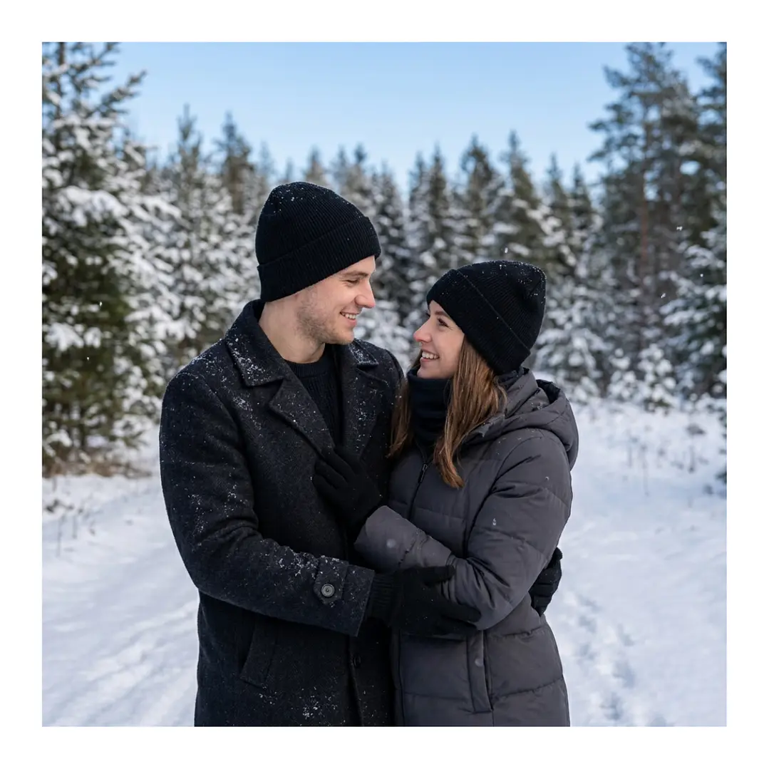 Set Invierno: Gorro Polar, Cuello Polar Y Guante De Lana 1