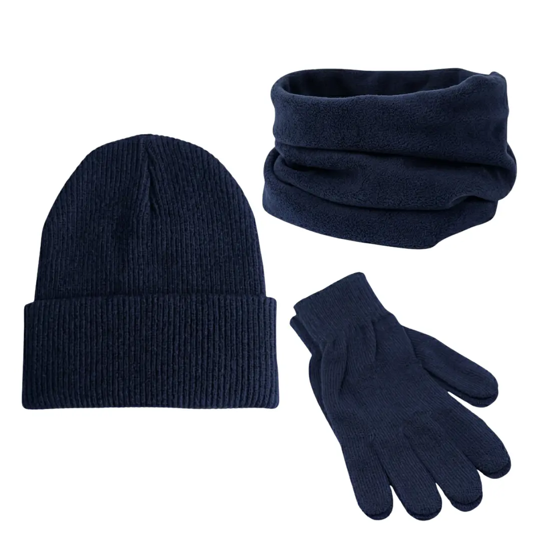 Set Invierno: Gorro Polar, Cuello Polar Y Guante De Lana 5