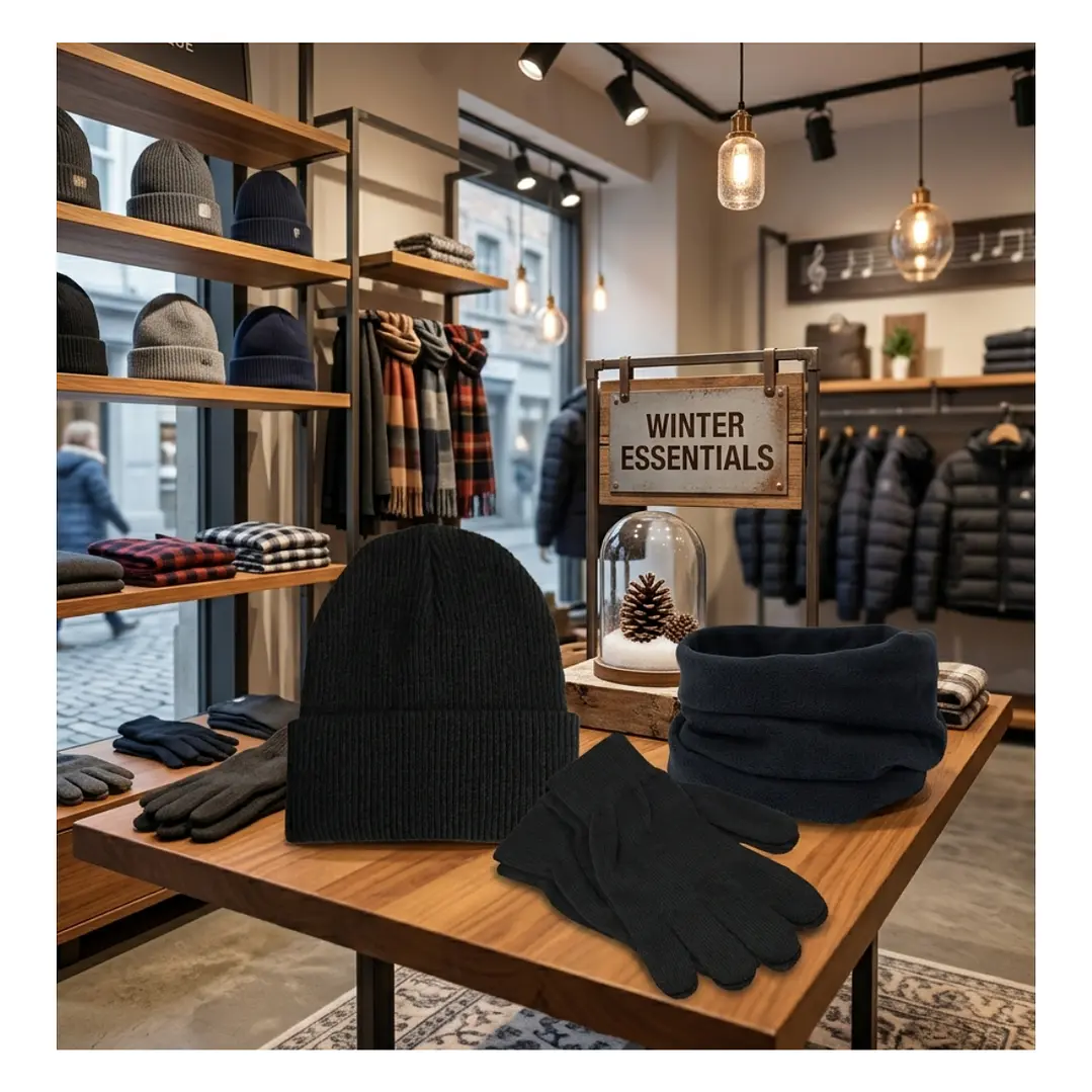 Set Invierno: Gorro Polar, Cuello Polar Y Guante De Lana 14