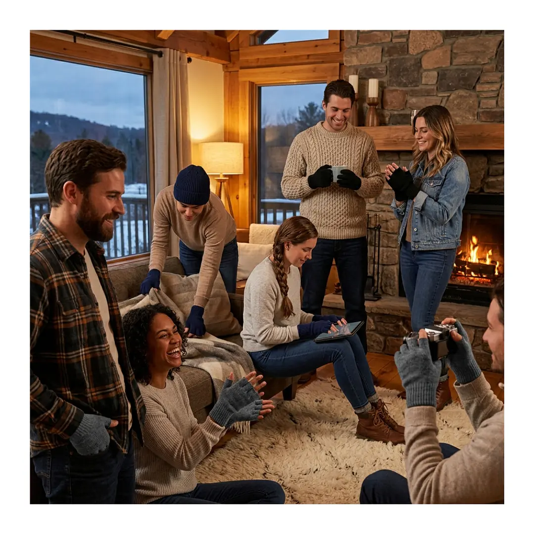 Pack 3 Guantes De Lana Sin Dedos Surtidos 5