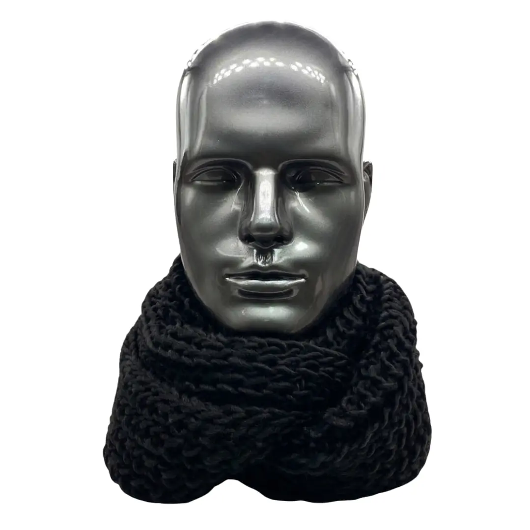 Bufanda Cuello Estilo Punto Inglés Lana Invierno Abrigado 3