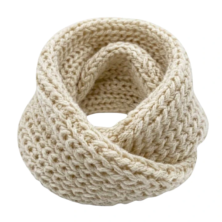 Bufanda Cuello Estilo Punto Inglés Lana Invierno Abrigado 8